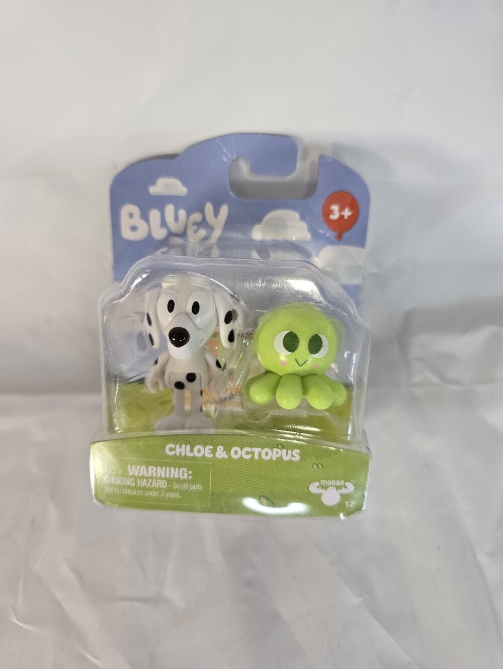NIB Bluey & Friends CHLOE & OCTOPUS Mini Figure 630996173473 3 Inch Toy Figure